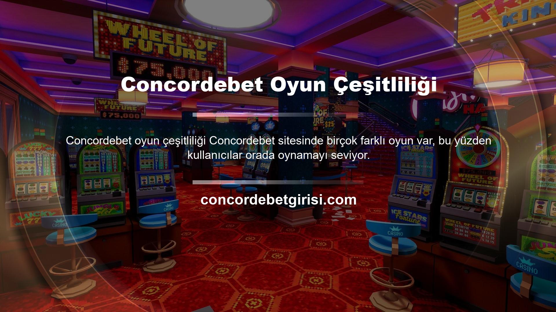 Özellikle Concordebet giriş bilgileri zaman zaman değiştiğinde, siteye yeni oyun yükleme kullanıcıların dikkatini çekmeyi başardı